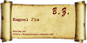 Bagosi Zia névjegykártya